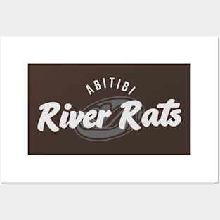 Vintage Style Greyscale River Rats Posters and Art